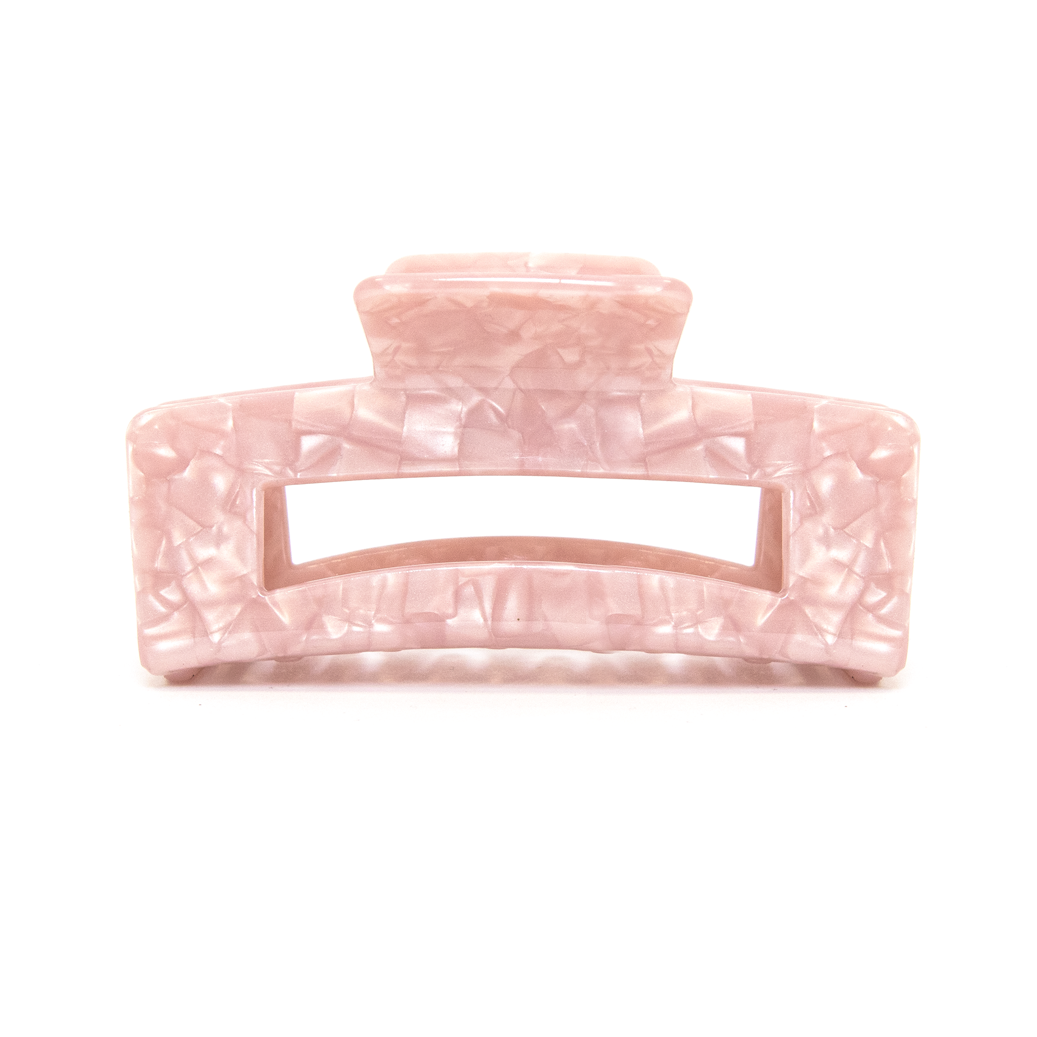 Pinza rectangular Rosy Glow