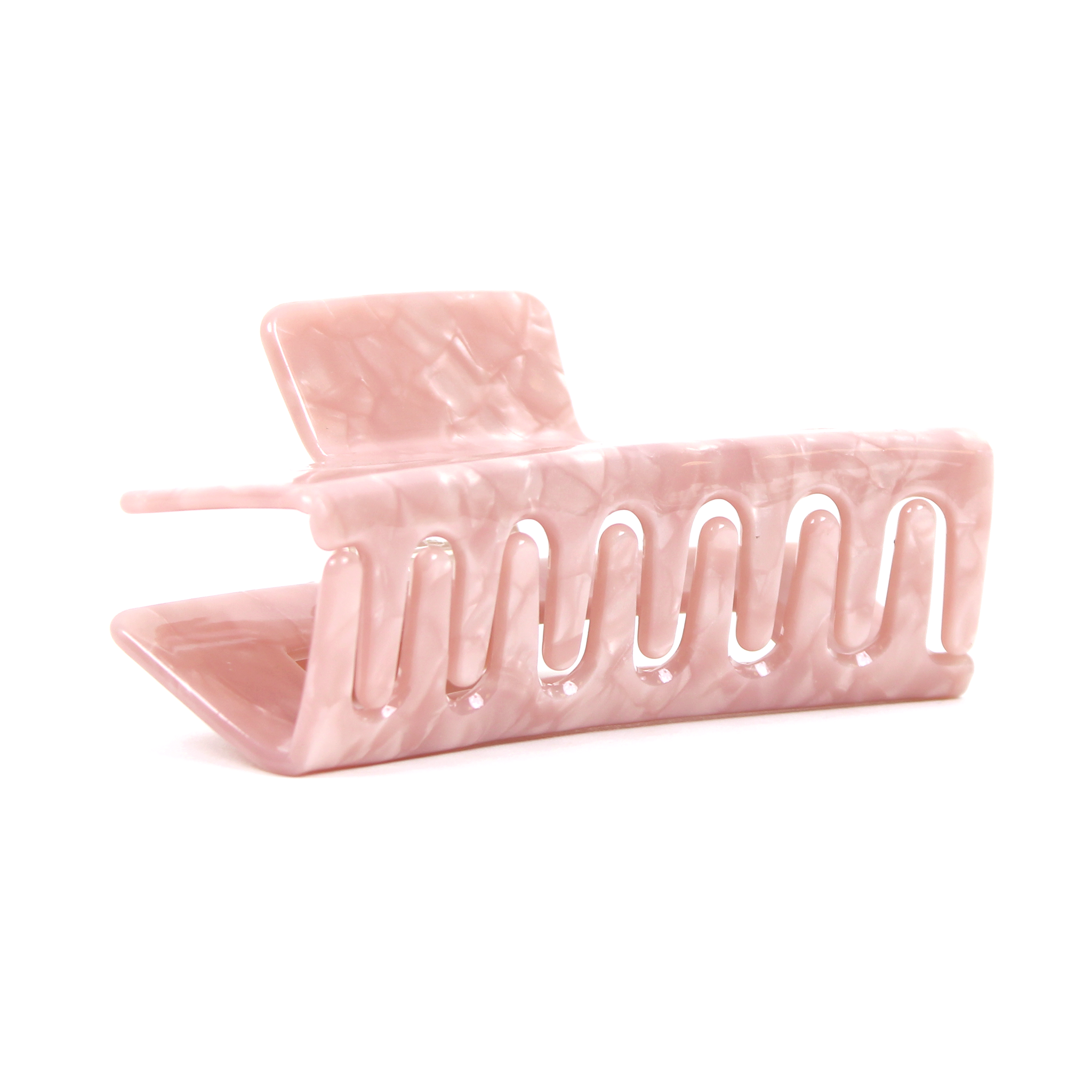 Pinza rectangular Rosy Glow