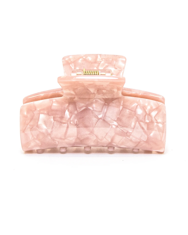 Pinza pequeña Rectangular Rosy Glow de Wombox - pinza de pelo