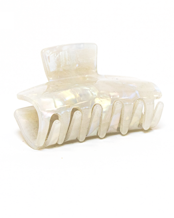 Pinza pequeña Rectangular Morning Dew de Wombox - pinza de pelo - vista lateral