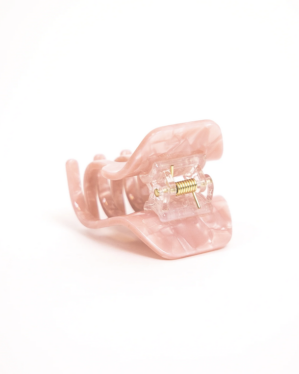 Mini Pinza Rosy Glow de Wombox - mini pinza de pelo - primer plano