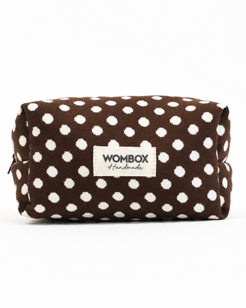 Neceser in Brown Bold Polka