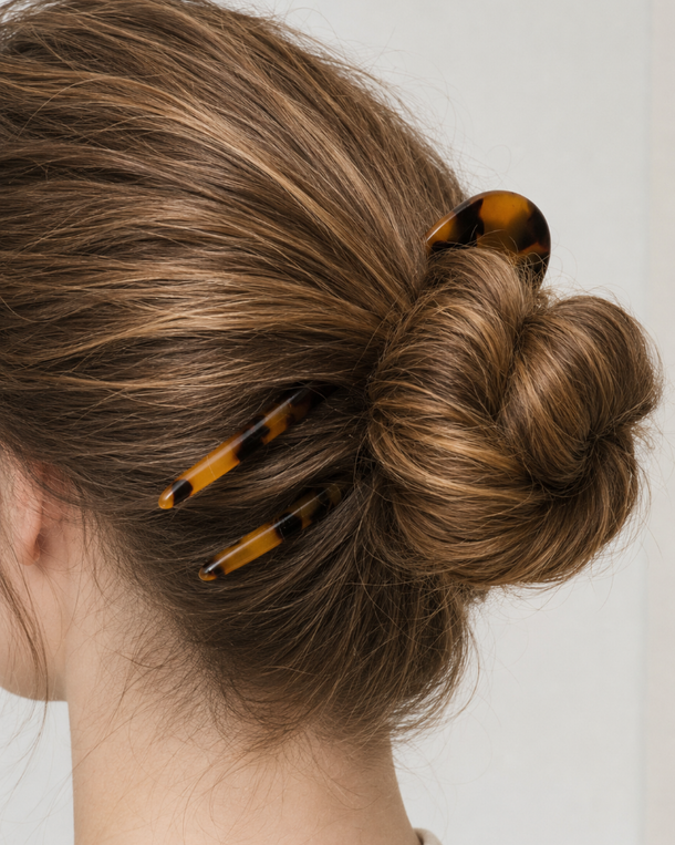 French Pin Leopard de Wombox - pinza francesa de pelo - detalle
