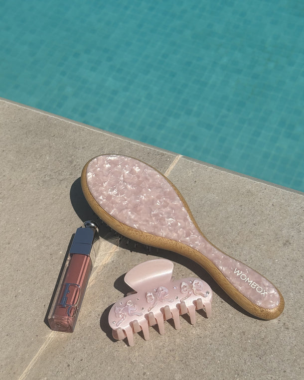 Pinza Blush Ribbon de Wombox - pinza de pelo - detalle