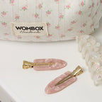 Pinza Popstar Rosy Glow de Wombox - pinza de pelo - vista lateral