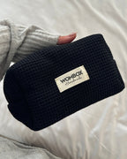 Neceser Waffle Black de Wombox - neceser de viaje - detalle