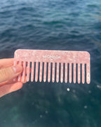 Peine Rectangular Rosy Glow de Wombox - peine de pelo - detalle