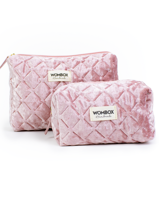 Neceser Fuchsia Bloom de Wombox - neceser de viaje - vista lateral