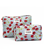 Neceser Blushing Cherry de Wombox - neceser de viaje - vista lateral