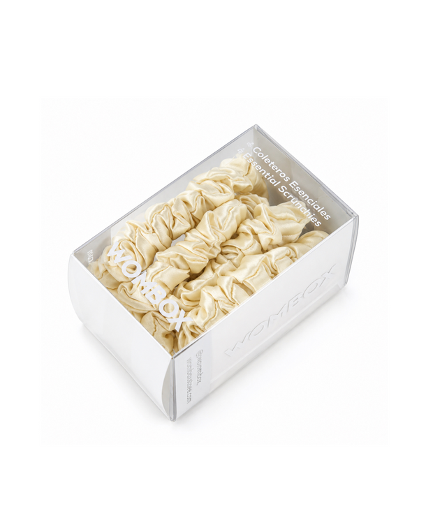 Coleteros Finos Macaron Vanilla de Wombox - coletero para el pelo