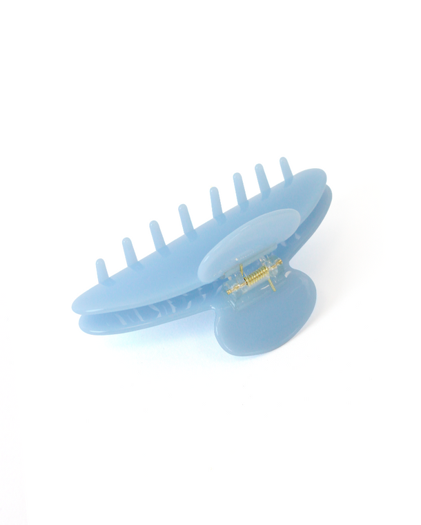 Pinza grande Cotton Blue de Wombox - pinza de pelo - vista lateral