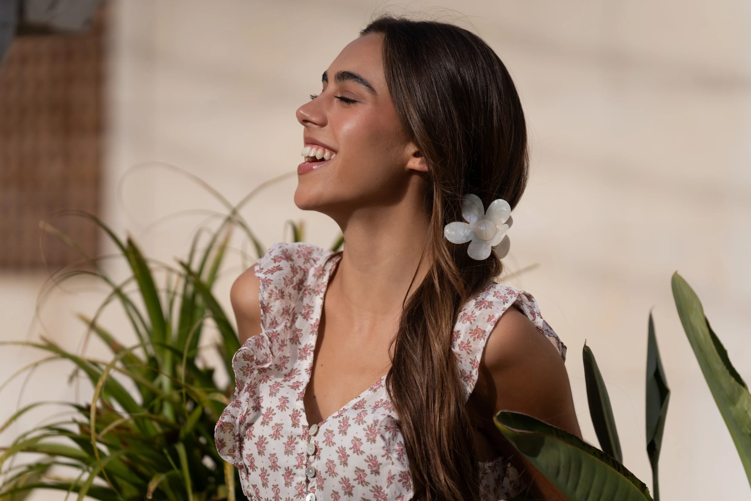 Pinza para el pelo en forma de flor