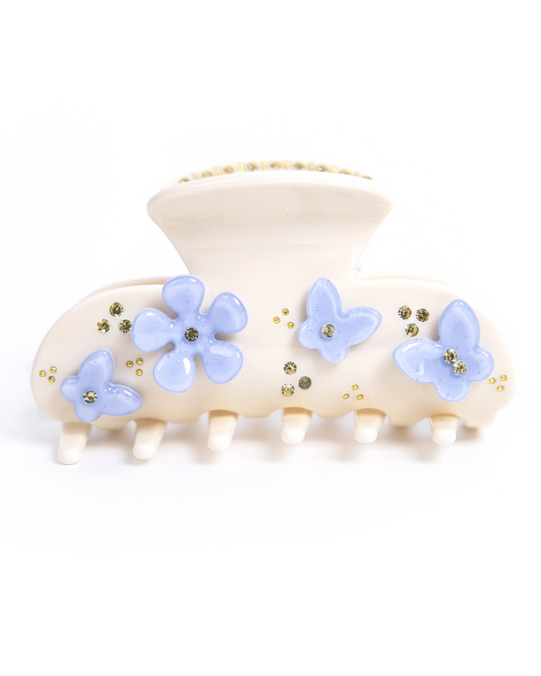 Pinza Blue Petal Whisper de Wombox - pinza de pelo