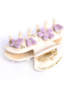 Pinza Violet Petal Whisper de Wombox - pinza de pelo - vista lateral