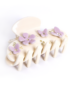 Pinza Violet Petal Whisper de Wombox - pinza de pelo - detalle