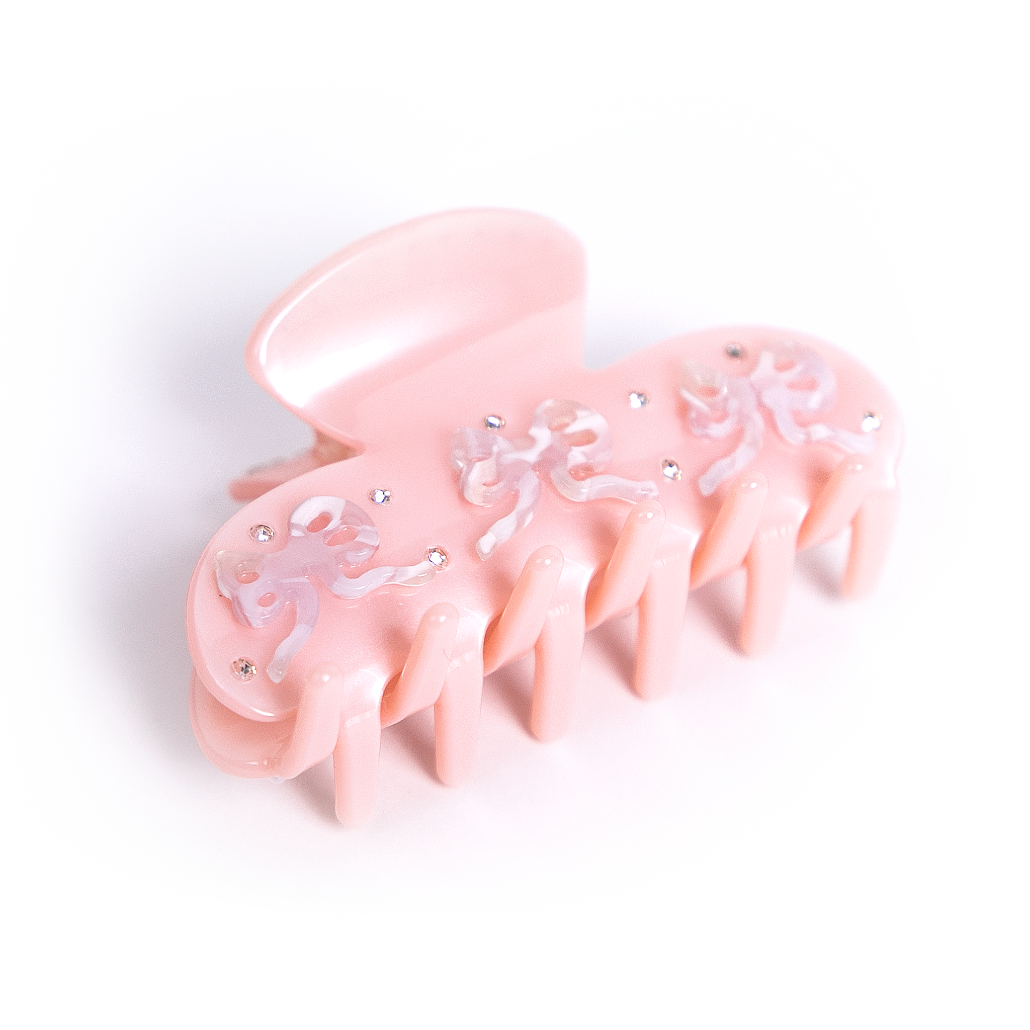 Belle Clip in Blush Ribbon
