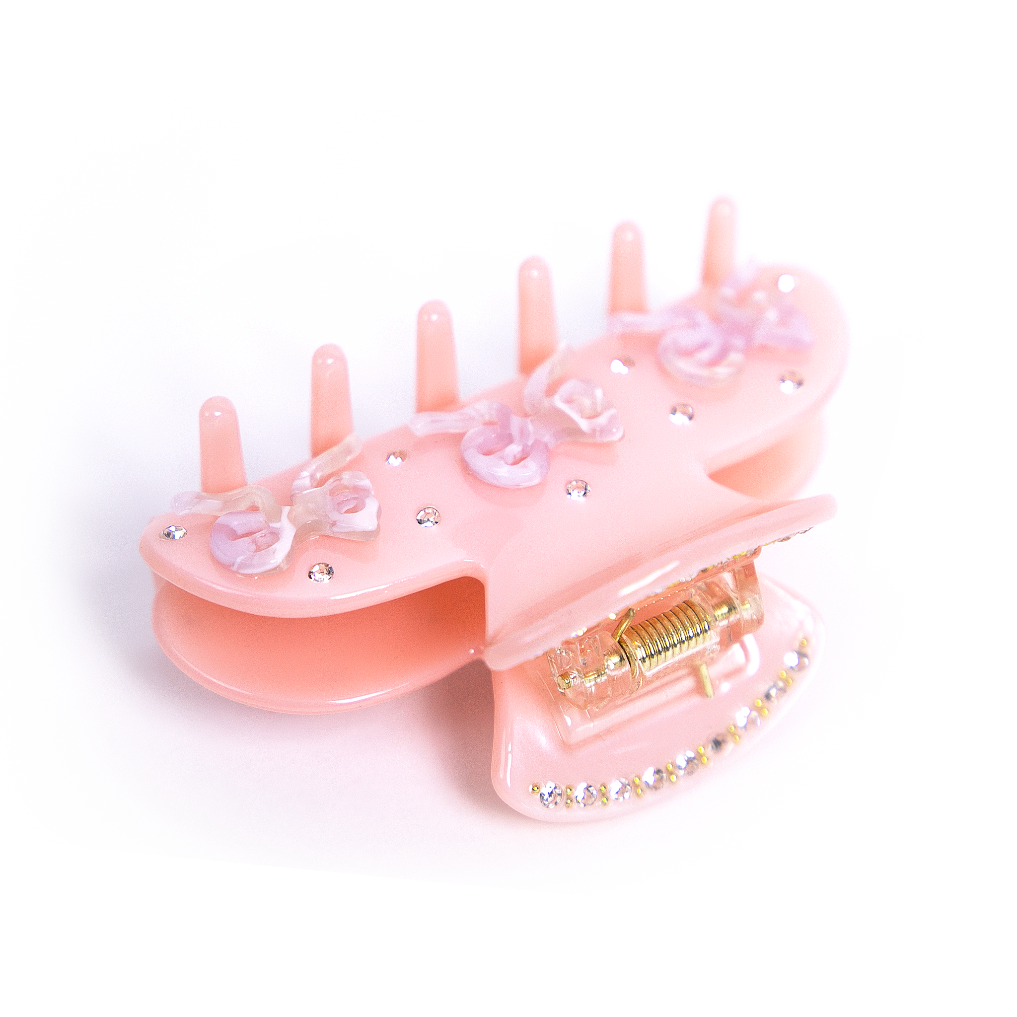 Belle Clip in Blush Ribbon