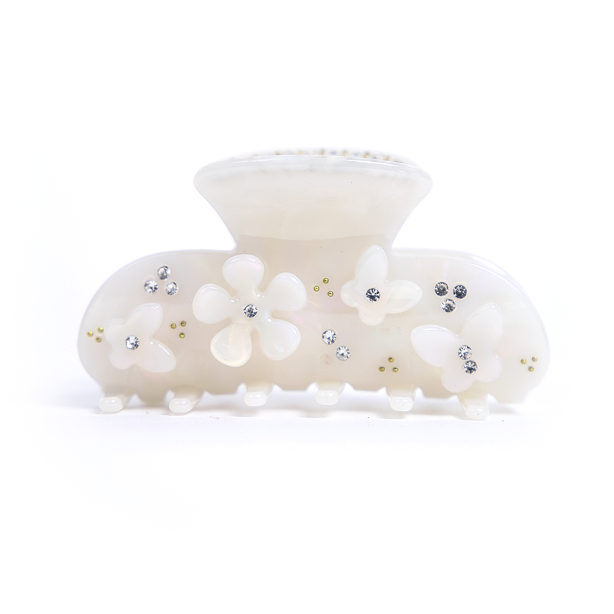 Belle Clip in White Petal Whisper