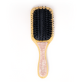 Cepillo de Cerdas de Jabalí Cuadrado Rosy Glow de Wombox - cepillo de pelo