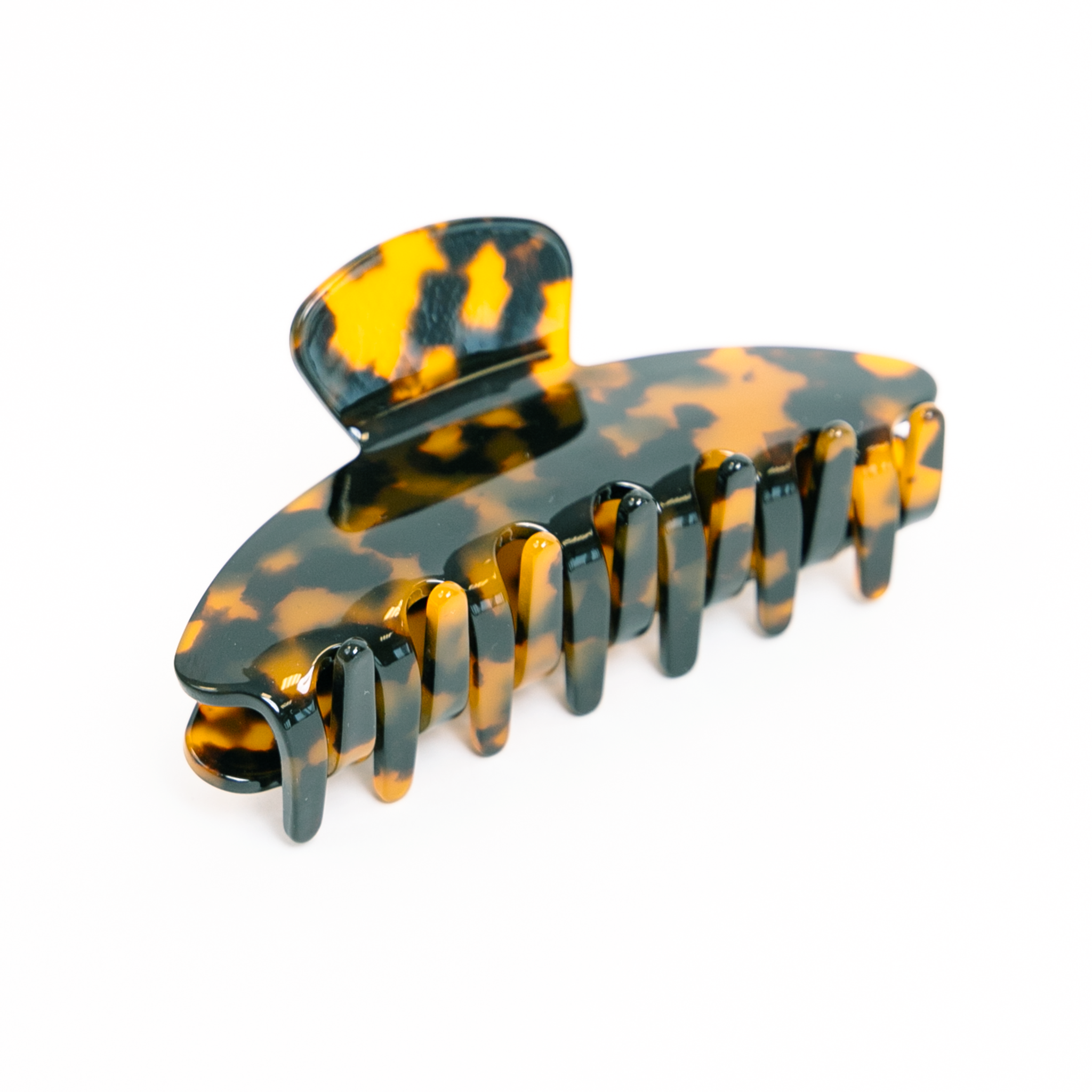 Brown Belle Hair Clip in Leopard