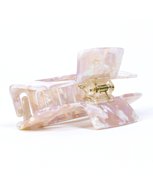 Pinza Rectangular Blush Tortoise de Wombox - pinza de pelo - primer plano