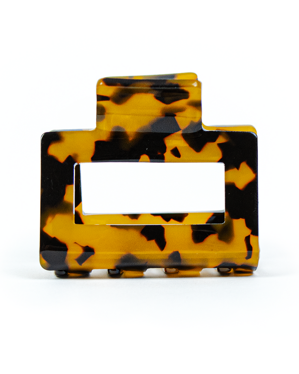 Pinza Cuadrada Amber Tortoise de Wombox - pinza de pelo