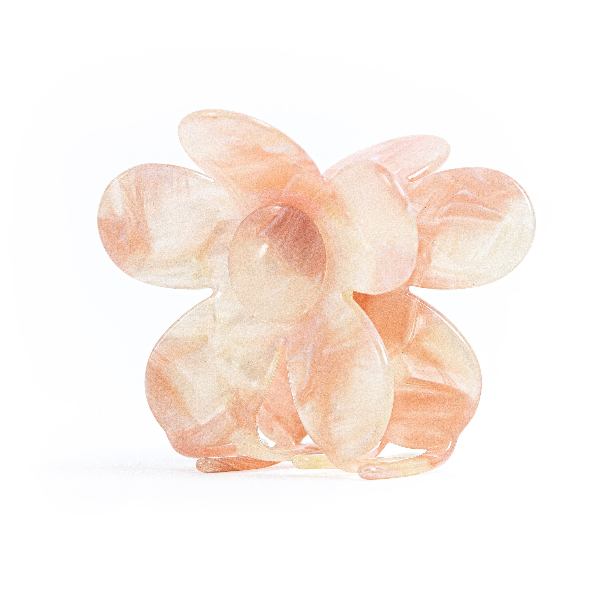 Flower Clip in Coral Pink