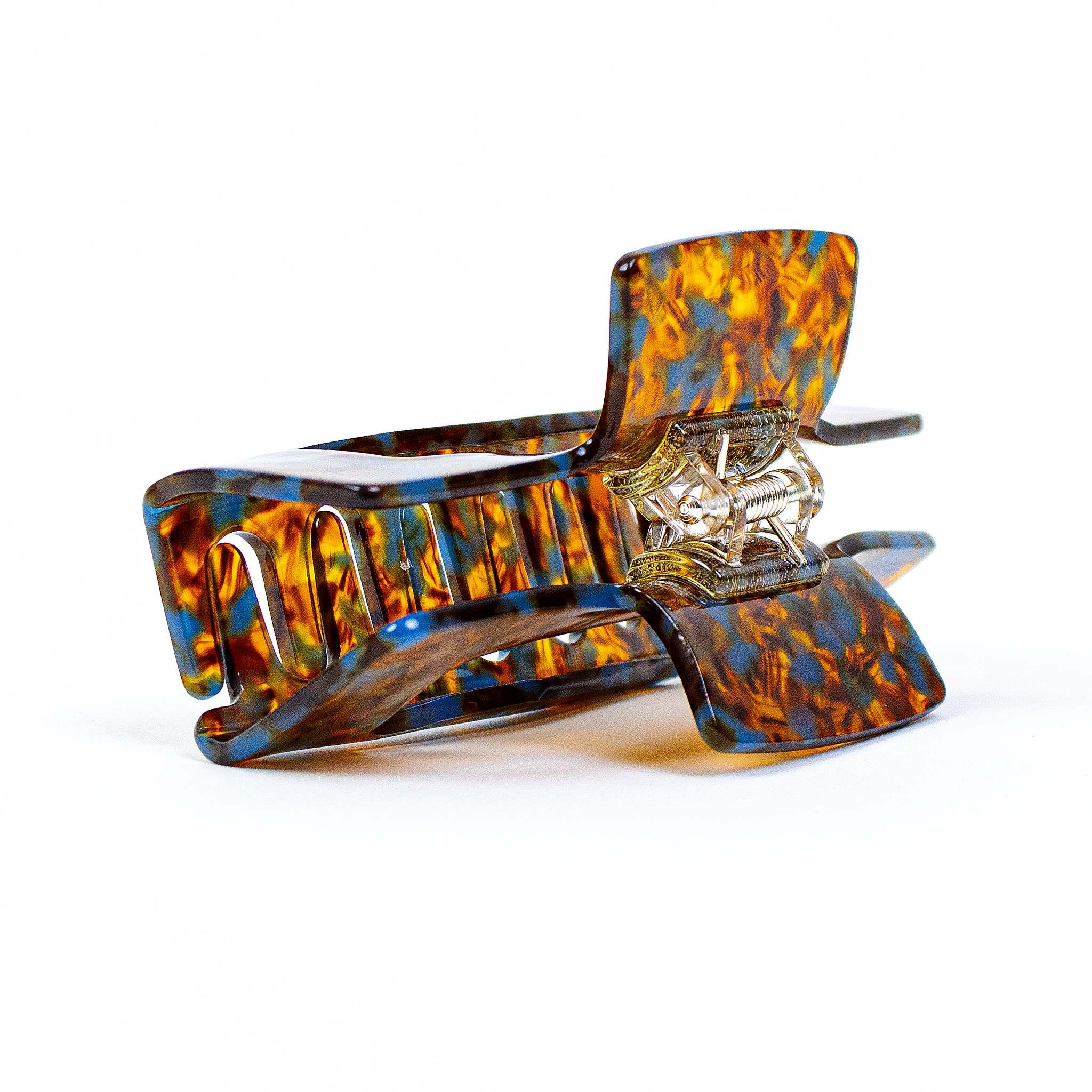 Square Clip in Burnt Caramel