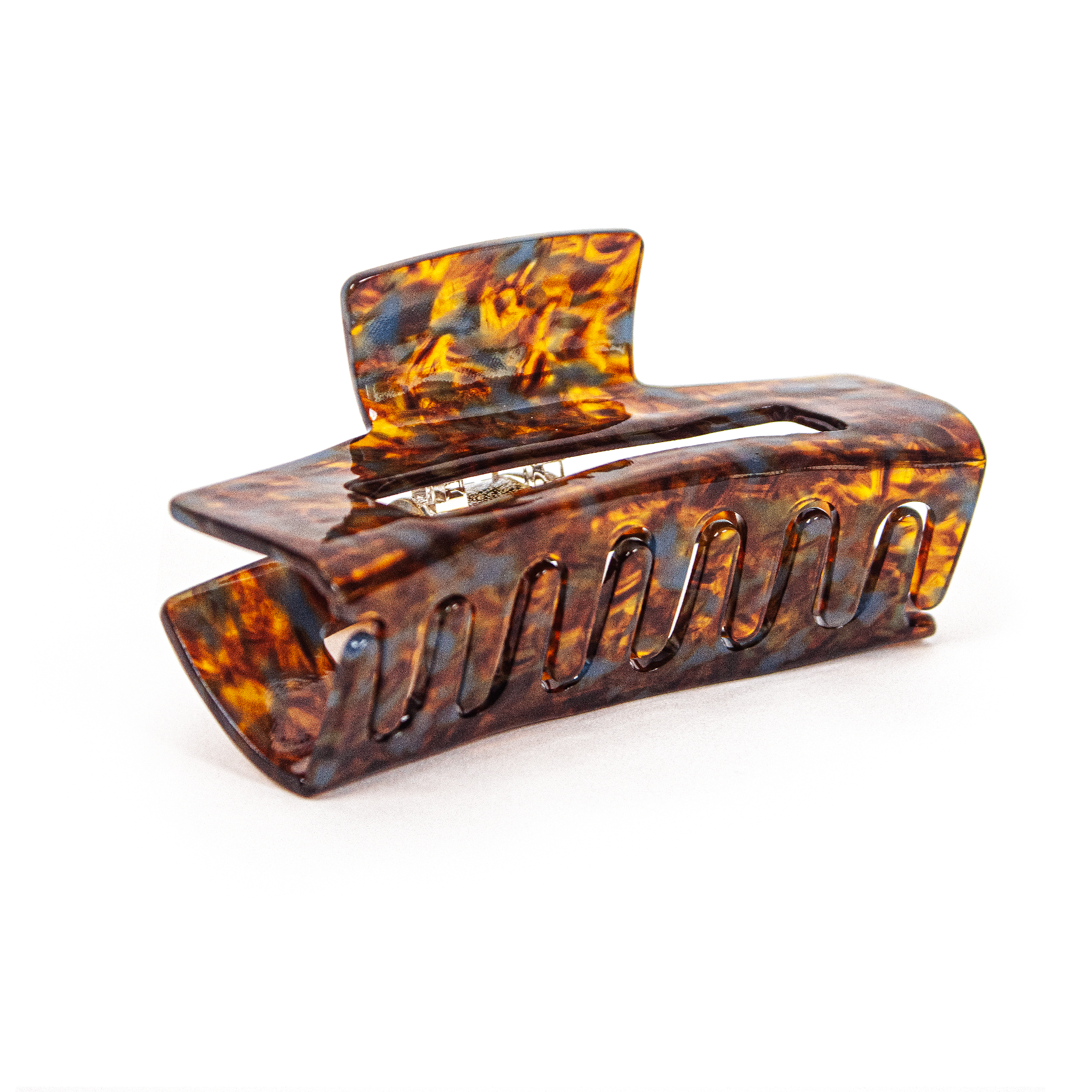 Square Clip in Burnt Caramel