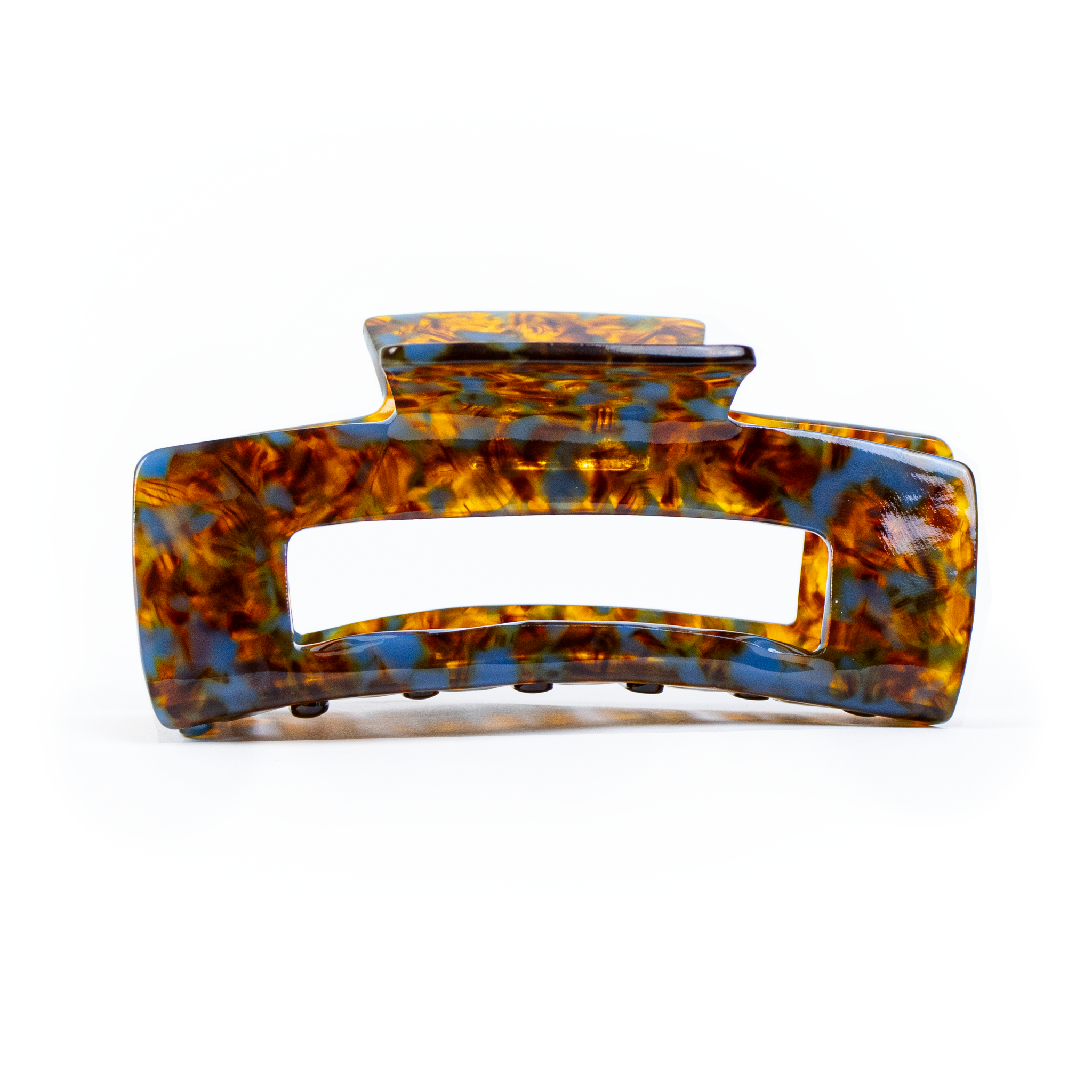 Square Clip in Burnt Caramel