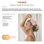Bamboo Paddle brush Rosy Glow
