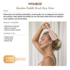 Bamboo Paddle brush Rosy Glow