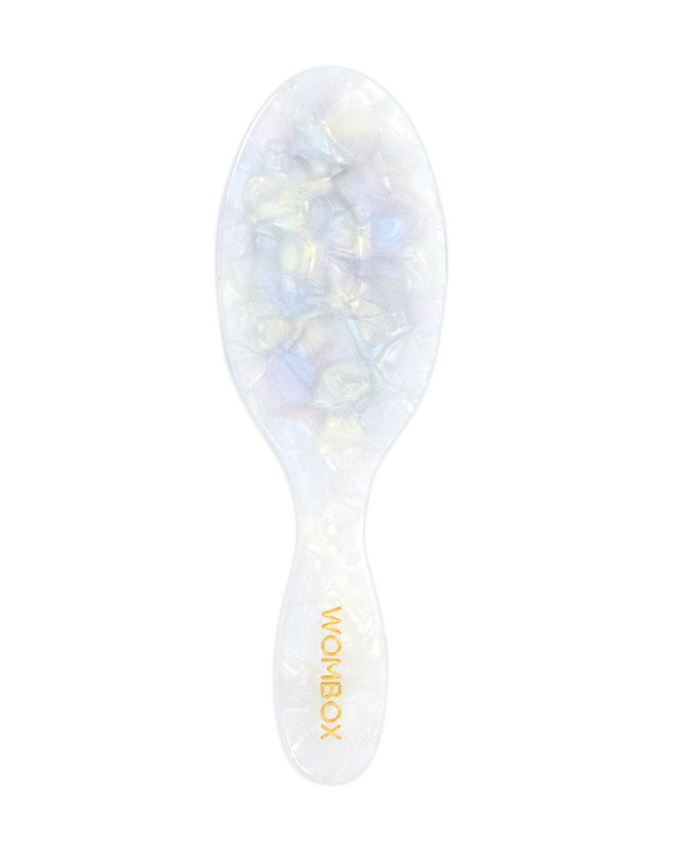Cepillo pequeña Morning Dew de Wombox - cepillo de pelo - vista lateral