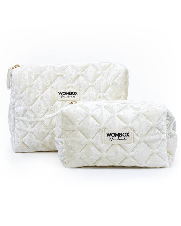 Neceser Velvet Pearl de Wombox - neceser de viaje - vista lateral