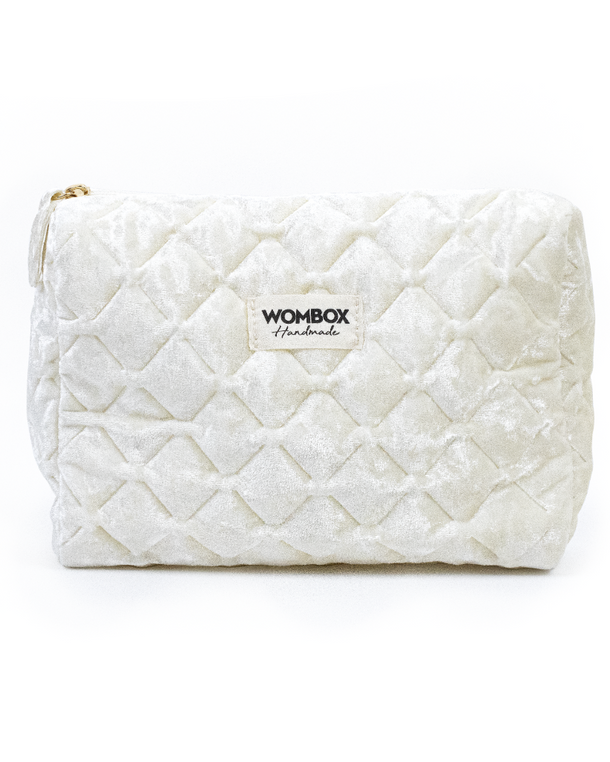 Neceser Velvet Pearl de Wombox - neceser de viaje - primer plano