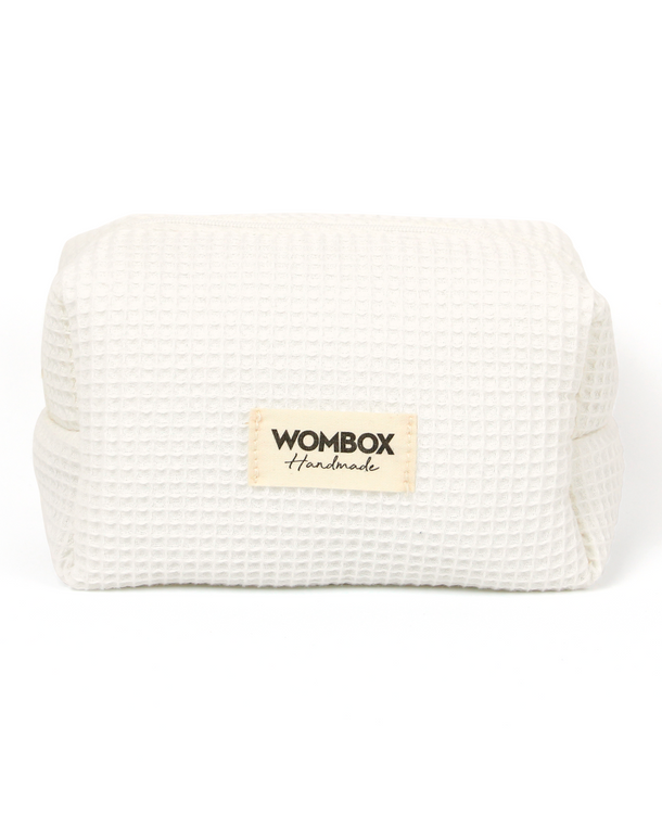 Neceser Waffle Off White de Wombox - neceser de viaje